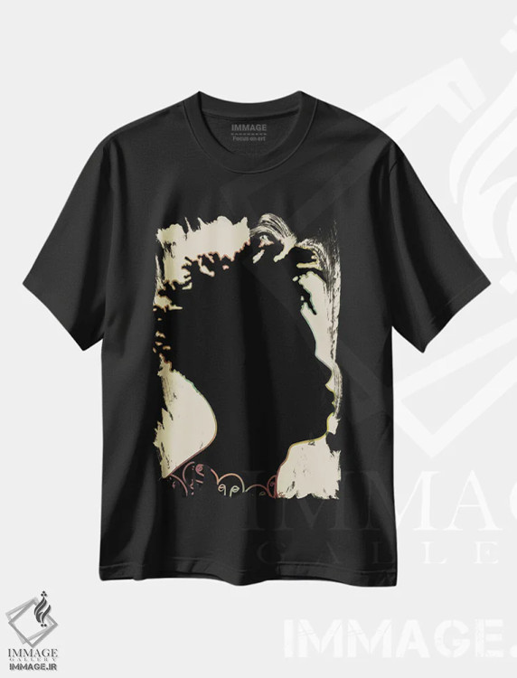 تیشرت مشکی طرح دار سیلوئت او، هنر آمریکایی آفریقایی تبار اثر بری پیپنز | immage.ir