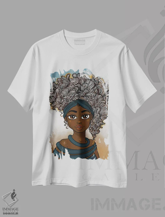 تیشرت سفید طرح دار باشکوه، هنر آمریکایی آفریقایی تبار اثر بری پیپنز | immage.ir