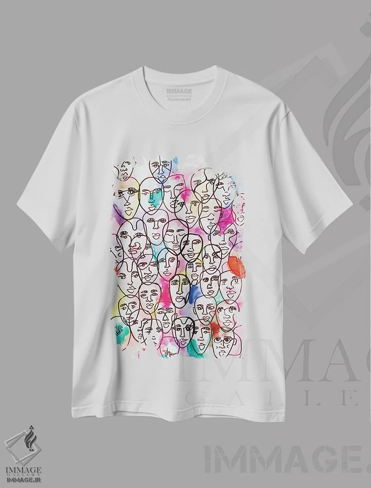 تیشرت سفید طرح دار ما، خودمان، آن ها، هنر آمریکایی آفریقایی تبار اثر بری پیپنز | immage.ir