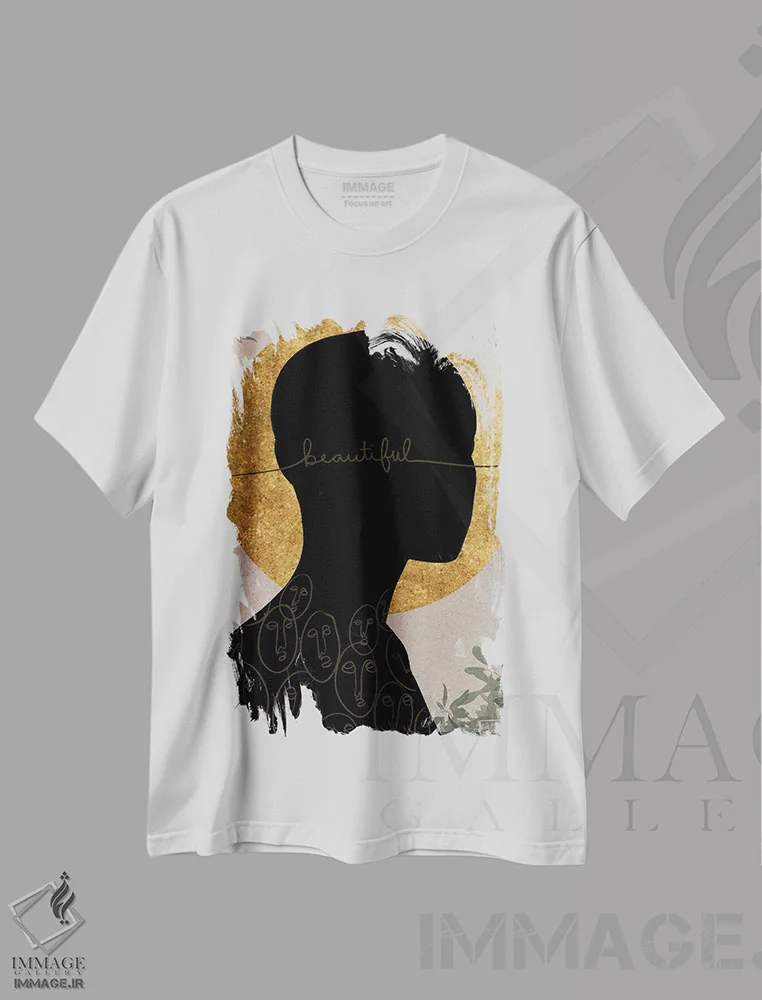 تیشرت سفید طرح دار زیبا، هنر آمریکایی آفریقایی تبار اثر بری پیپنز | immage.ir