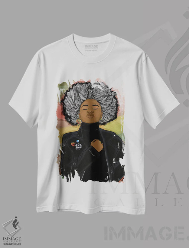 تیشرت سفید طرح دار غرور ۳۶۵ روز، هنر آمریکایی آفریقایی تبار اثر بری پیپنز | فروشگاه ایماژ