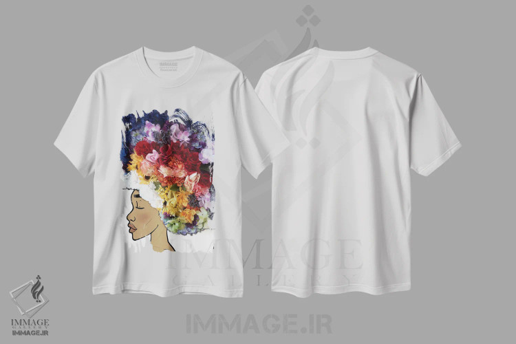 تیشرت سفید طرح دار شکوفا شدن، هنر آمریکایی آفریقایی تبار اثر بری پیپنز | immage.ir