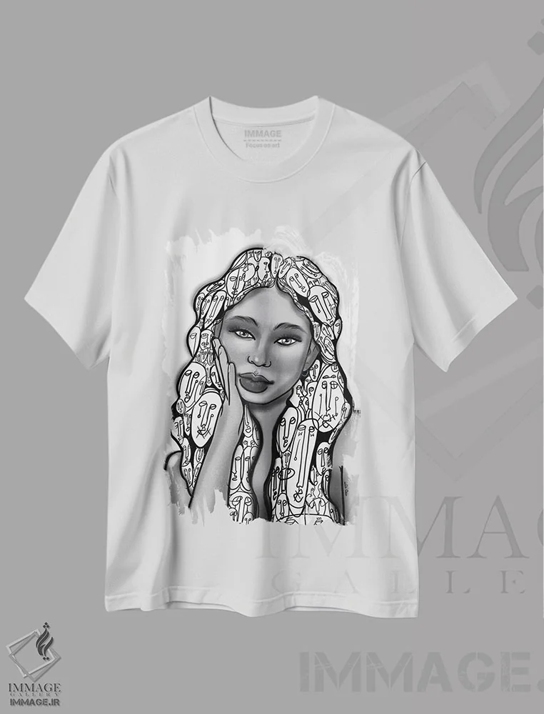 تیشرت سفید طرح دار در ذهن من، هنر آمریکایی آفریقایی تبار اثر بری پیپنز | immage.ir