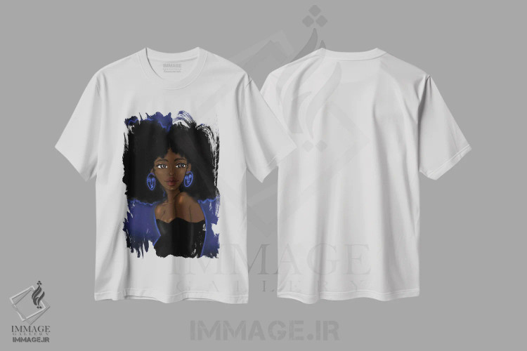 تیشرت سفید طرح دار بتا بلوز، هنر آمریکایی آفریقایی تبار اثر بری پیپنز | فروشگاه ایماژ