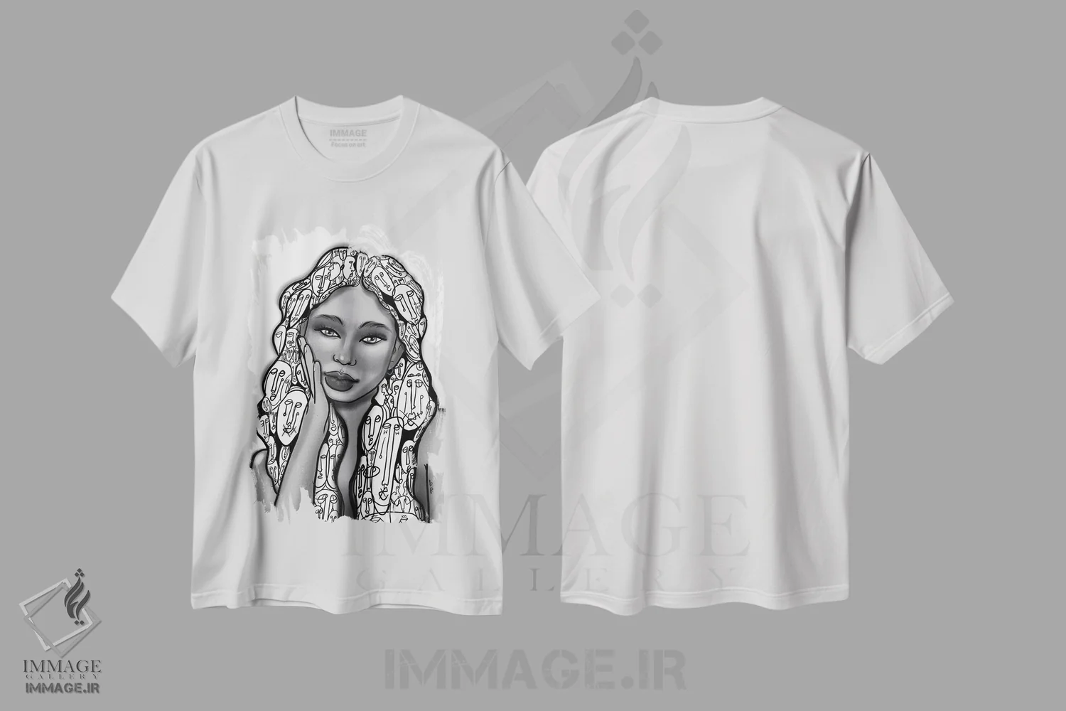 تیشرت سفید طرح دار در ذهن من، هنر آمریکایی آفریقایی تبار اثر بری پیپنز | immage.ir