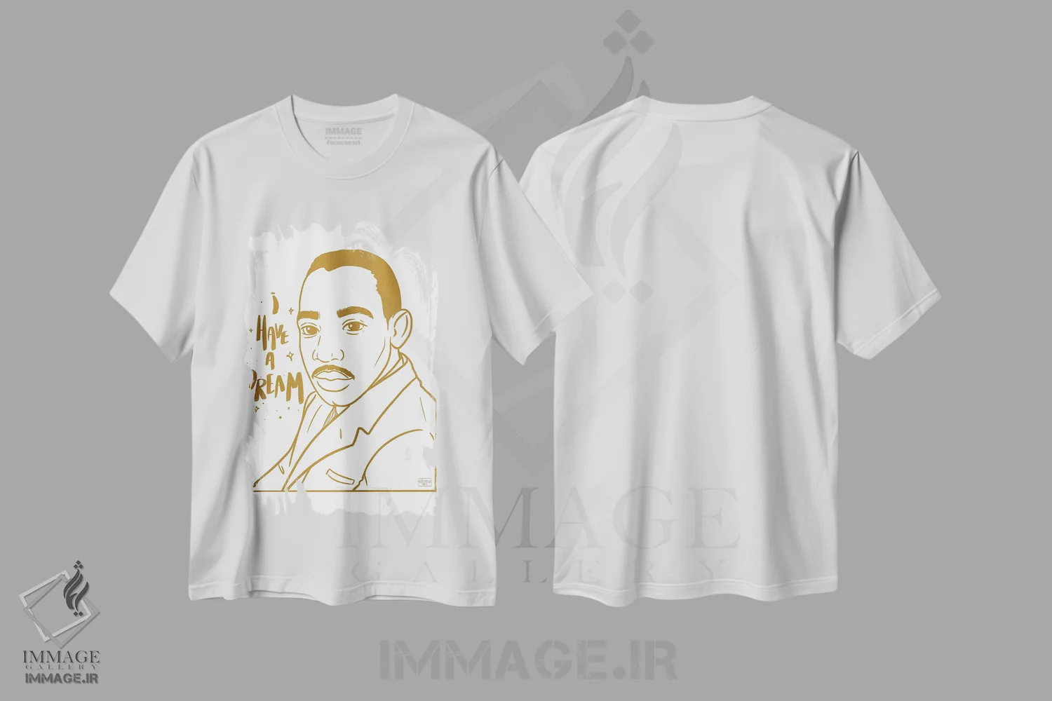 تیشرت سفید طرح دار رویا دارم، هنر آمریکایی آفریقایی تبار اثر بری پیپنز | immage.ir