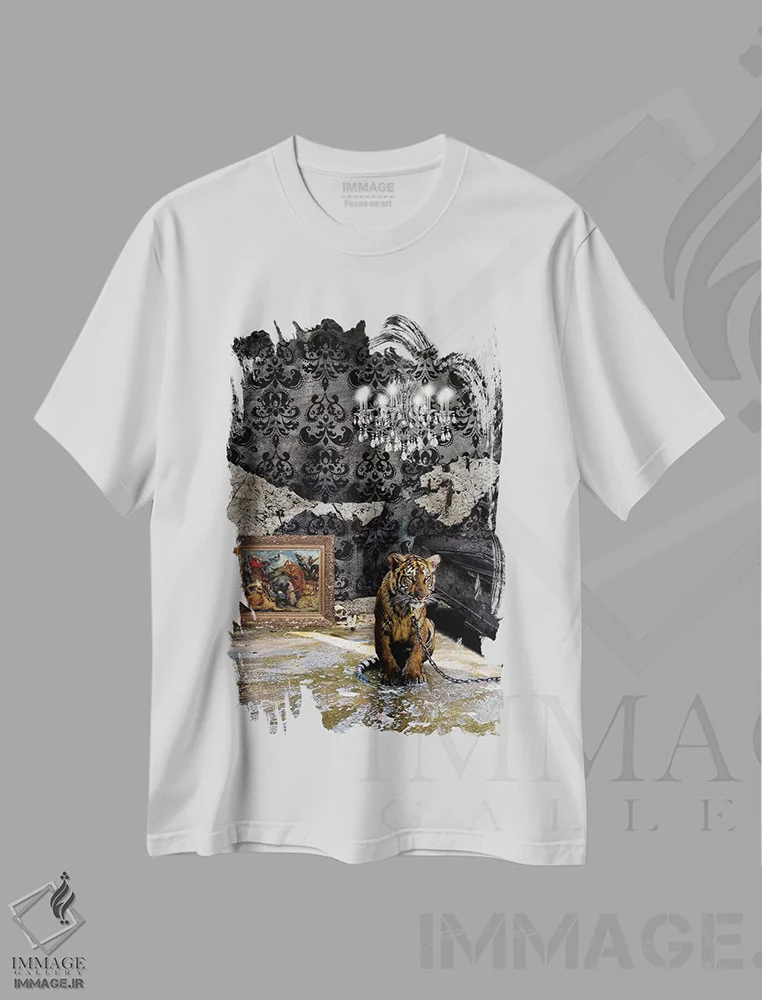 تیشرت سفید طرح دار روزهای شکوه، هنر دیجیتال اثر جیسون بروک | فروشگاه ایماژ