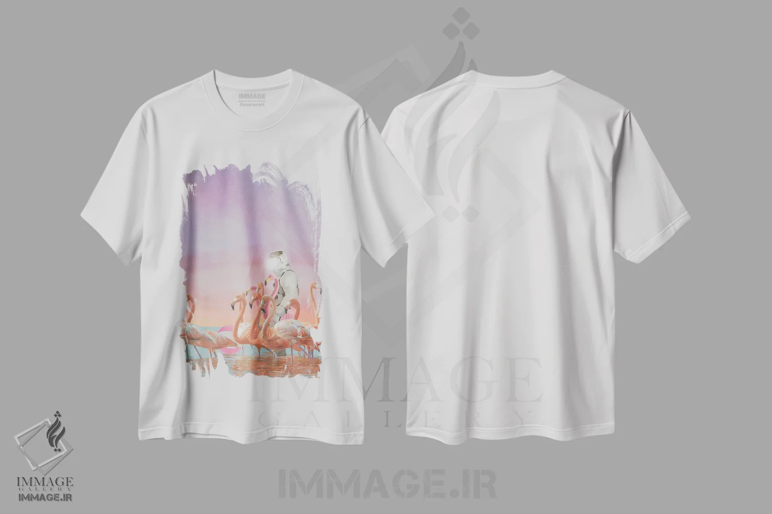 تیشرت سفید طرح دار طعمه فریبنده، هنر فاخر معاصر اثر جیسون بروک | immage.ir
