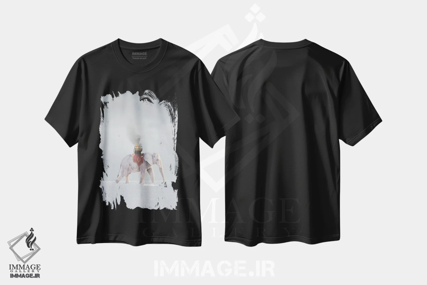 تیشرت مشکی طرح دار جنگ و صلح، هنر دیجیتال اثر جیسون بروک | immage.ir