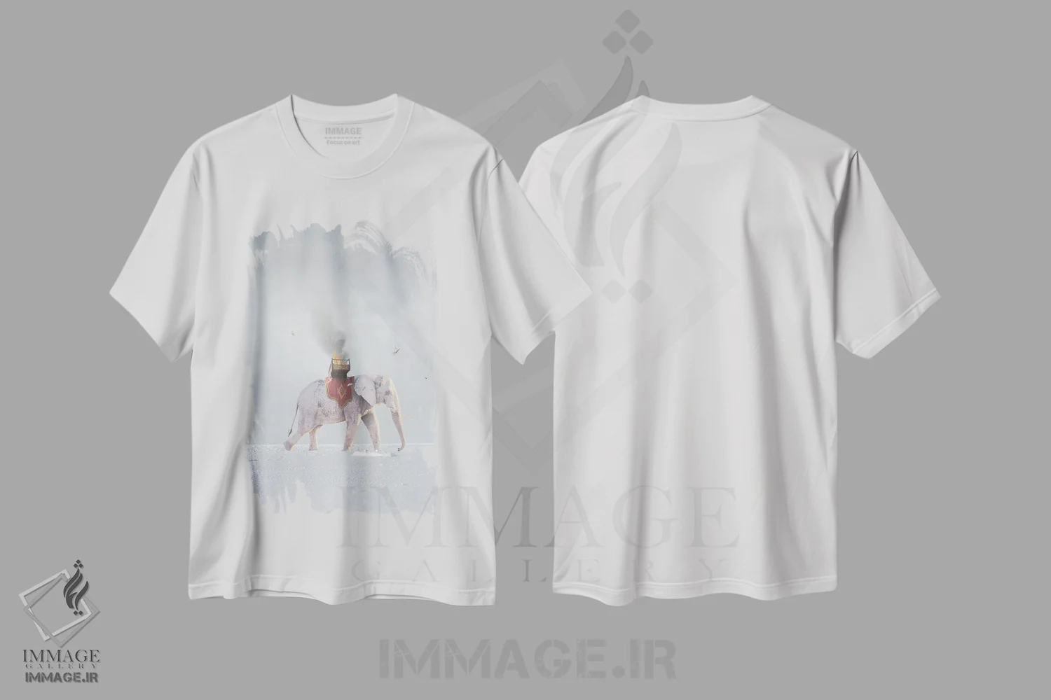 تیشرت سفید طرح دار جنگ و صلح، هنر دیجیتال اثر جیسون بروک | فروشگاه ایماژ