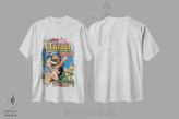تیشرت سفید طرح دار روی جلد کومیک تارزان شماره ۱، هنر دیجیتال اثر جان بوسما | فروشگاه ایماژ