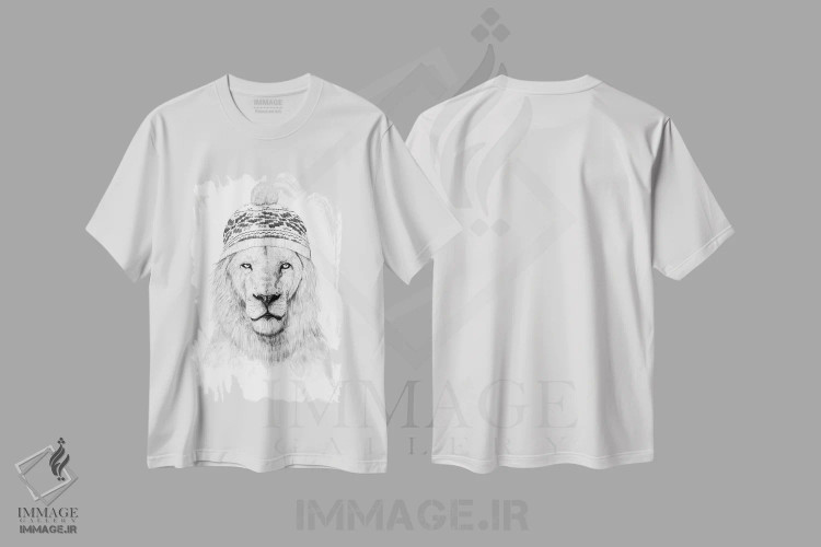 تیشرت سفید طرح دار زمستان در راه است ۲، هنر تزئینی سیاه و سفید اثر بالازس شولتی | فروشگاه ایماژ