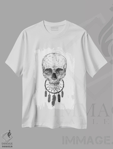 تیشرت سفید طرح دار برای همیشه رؤیا ببین، هنر دیجیتال اثر بالازس شولتی | فروشگاه ایماژ