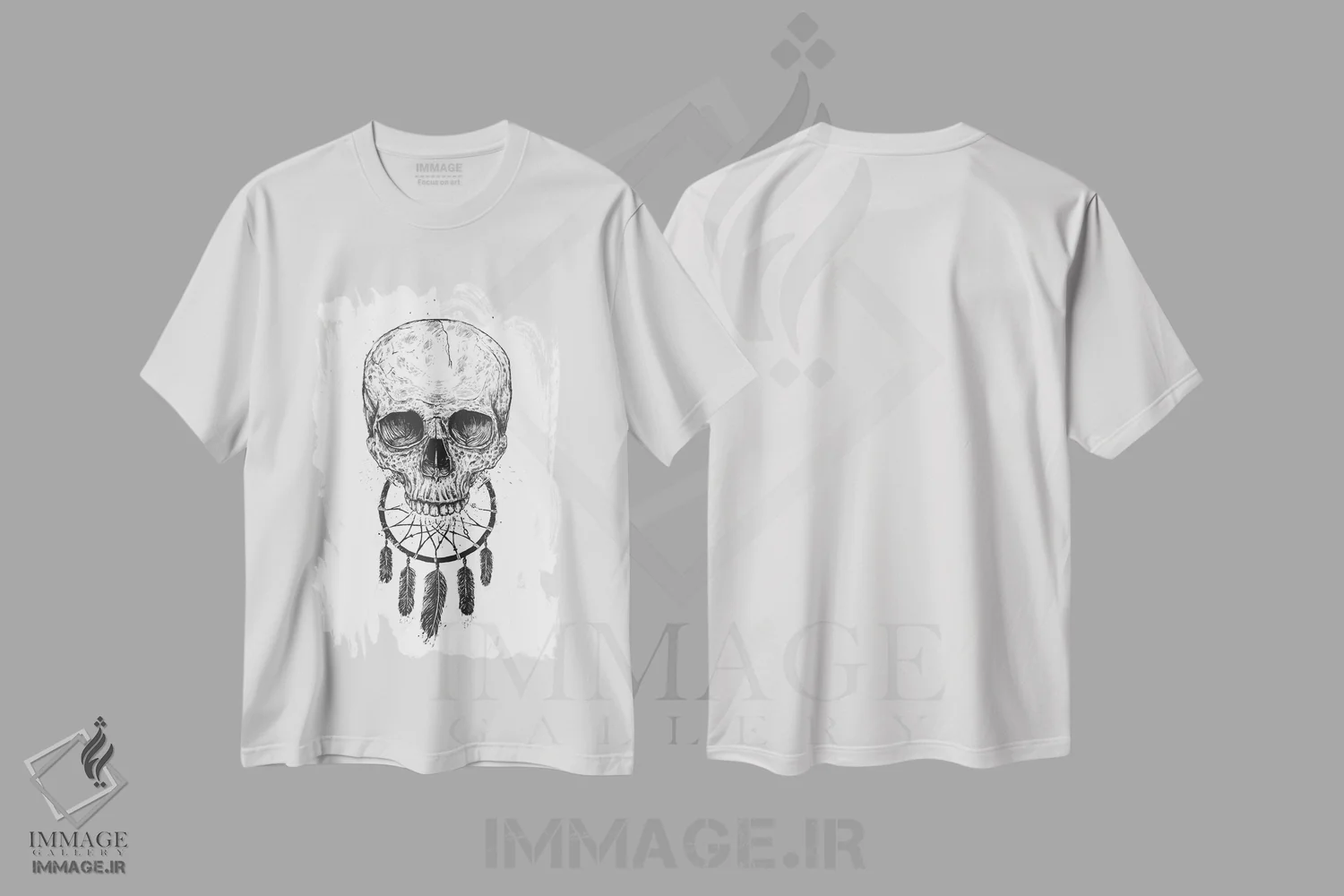 تیشرت سفید طرح دار برای همیشه رؤیا ببین، هنر دیجیتال اثر بالازس شولتی | فروشگاه ایماژ