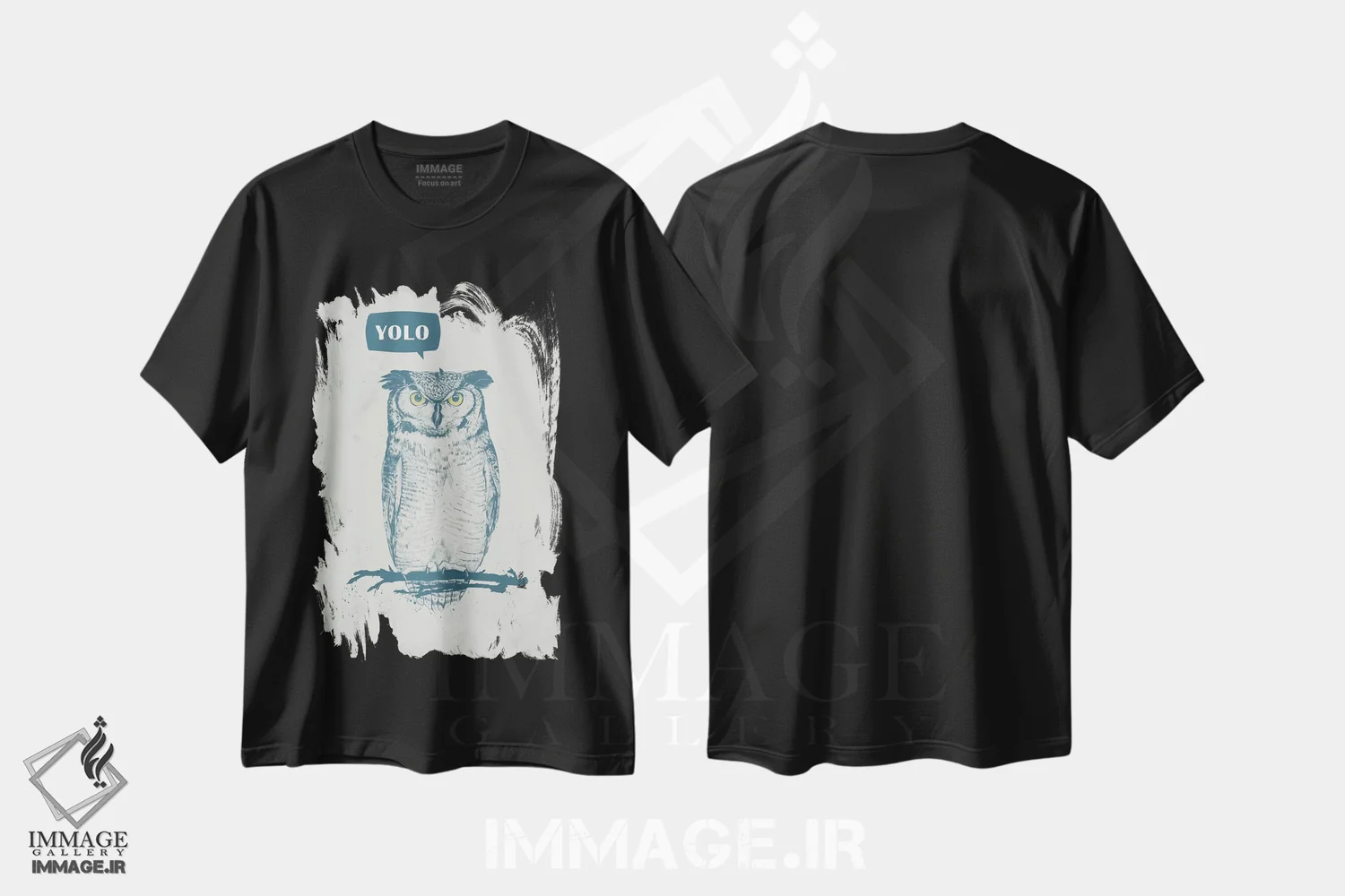 تیشرت مشکی طرح دار تو فقط یکبار زندگی می کنی، دکور معاصر اثر بالازس شولتی | فروشگاه ایماژ
