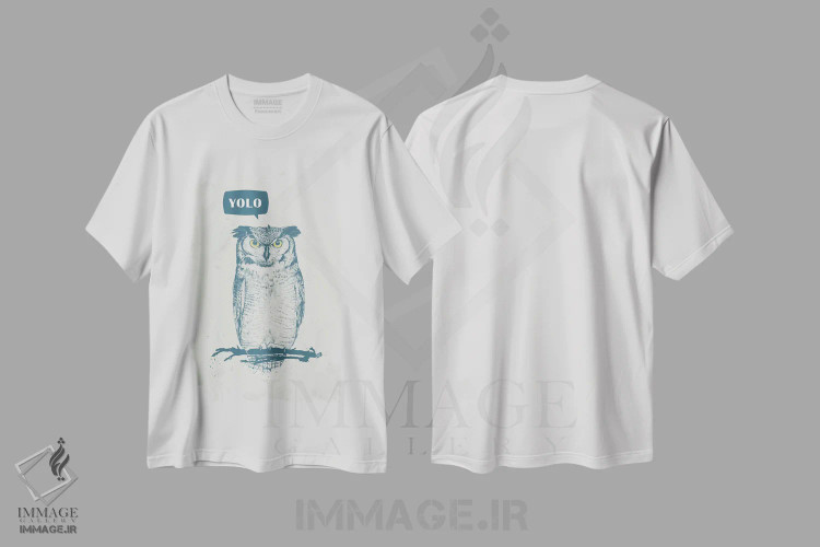 تیشرت سفید طرح دار تو فقط یکبار زندگی می کنی، دکور معاصر اثر بالازس شولتی | immage.ir