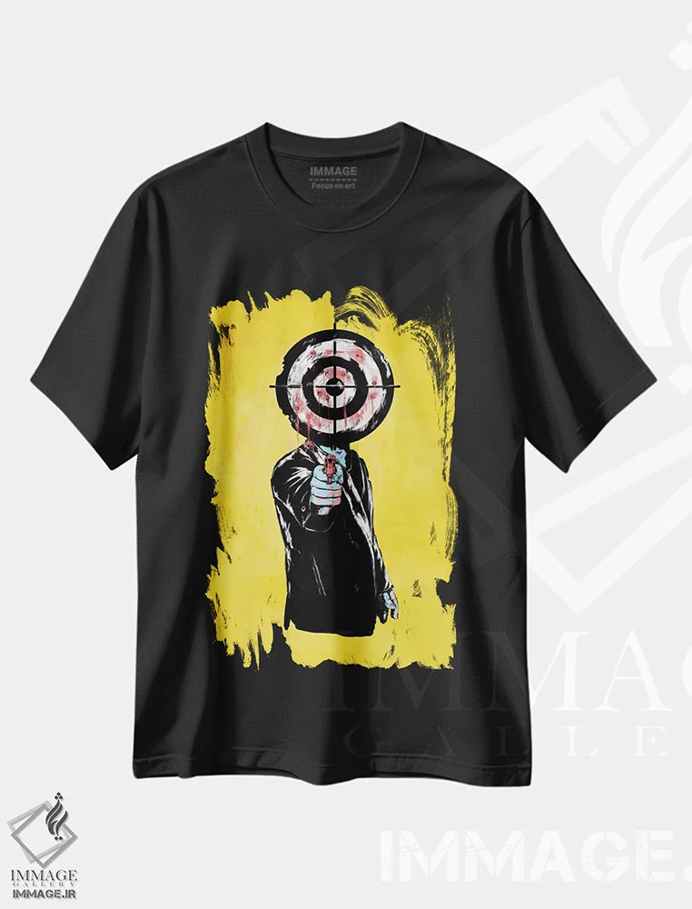 تیشرت مشکی طرح دار انتقام، هنر دیجیتال اثر بالازس شولتی | immage.ir