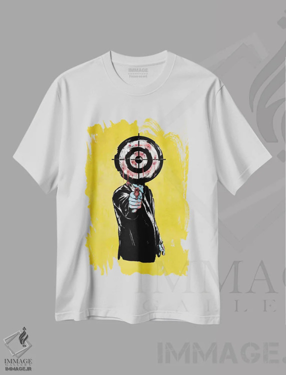 تیشرت سفید طرح دار انتقام، هنر دیجیتال اثر بالازس شولتی | فروشگاه ایماژ