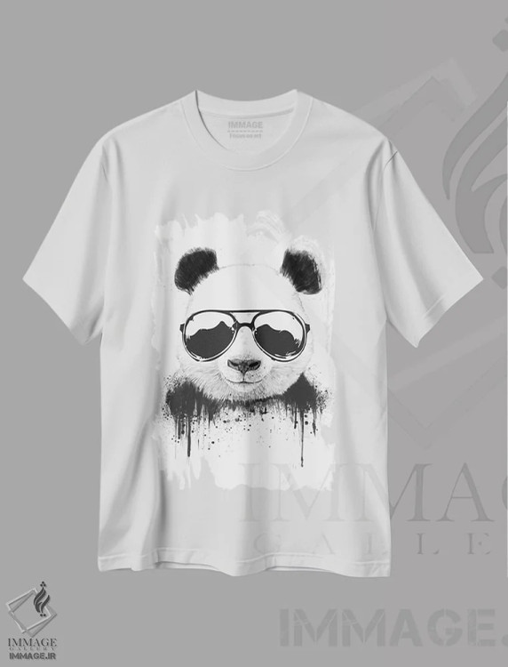 تیشرت سفید طرح دار خونسرد باش، تزئینی اثر بالازس شولتی | immage.ir