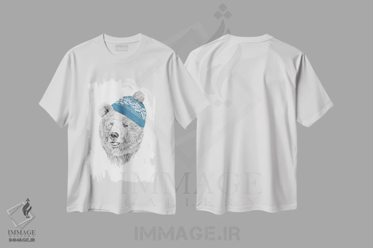 تیشرت سفید طرح دار سلام زمستان، حیوانات کریسمسی اثر بالازس شولتی | immage.ir