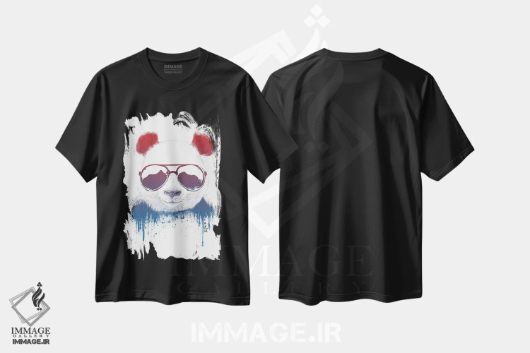 تیشرت مشکی طرح دار خونسرد باش ۲، هنر دیجیتال اثر بالازس شولتی | فروشگاه ایماژ