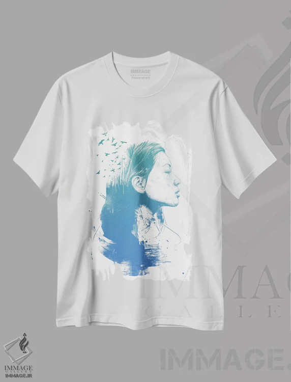 تیشرت سفید طرح دار ذهنت را باز کن، دکوراسیون جایگزین اثر بالازس شولتی | immage.ir