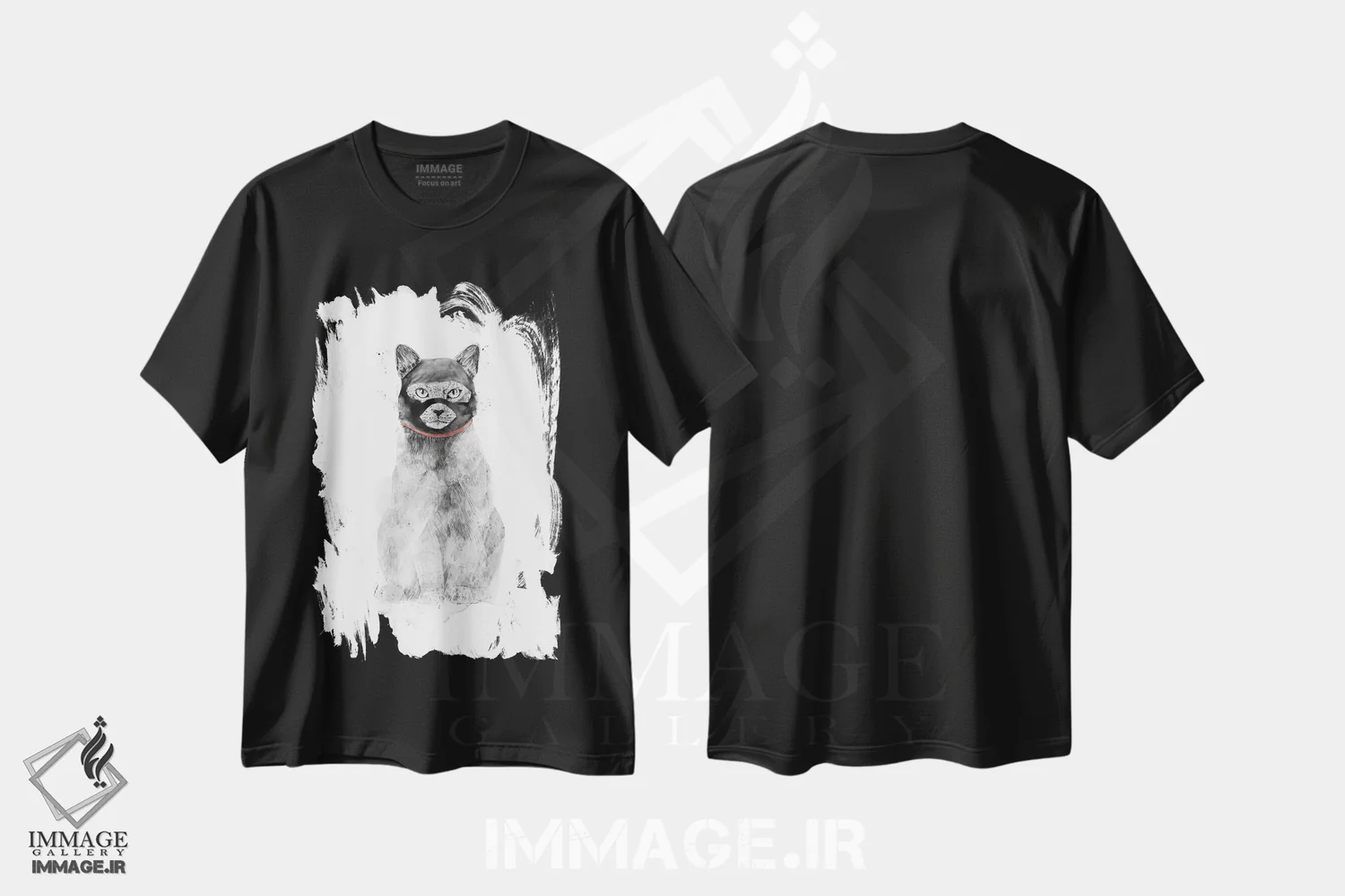 تیشرت مشکی طرح دار به من اعتماد کن، هنر دیجیتال اثر بالازس شولتی | فروشگاه ایماژ