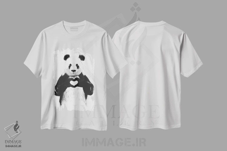 تیشرت سفید طرح دار تنها چیزی که نیاز داری عشق است، هنر تزئینی سیاه و سفید اثر بالازس شولتی | immage.ir