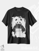تیشرت مشکی طرح دار پاندای بد، دکوراسیون جایگزین اثر بالازس شولتی | فروشگاه ایماژ