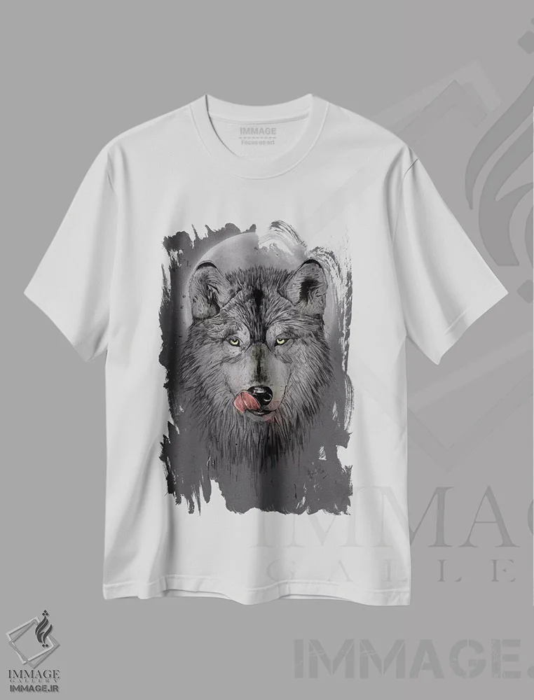 تیشرت سفید طرح دار زمان شام، هنر تزئینی سیاه و سفید اثر بالازس شولتی | فروشگاه ایماژ