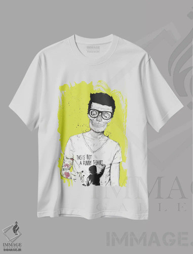 تیشرت سفید طرح دار هیپسترها نمرده اند، دکوراسیون جایگزین اثر بالازس شولتی | فروشگاه ایماژ