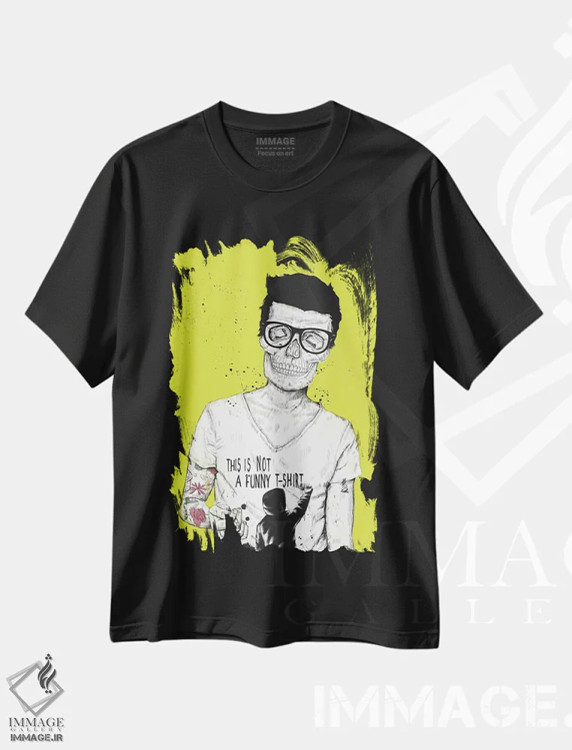 تیشرت مشکی طرح دار هیپسترها نمرده اند، دکوراسیون جایگزین اثر بالازس شولتی | immage.ir