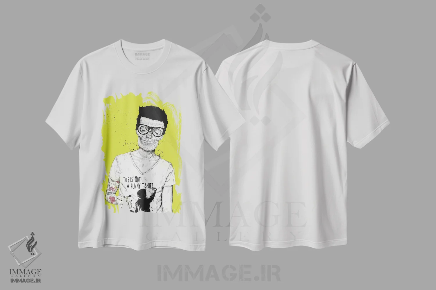 تیشرت سفید طرح دار هیپسترها نمرده اند، دکوراسیون جایگزین اثر بالازس شولتی | فروشگاه ایماژ