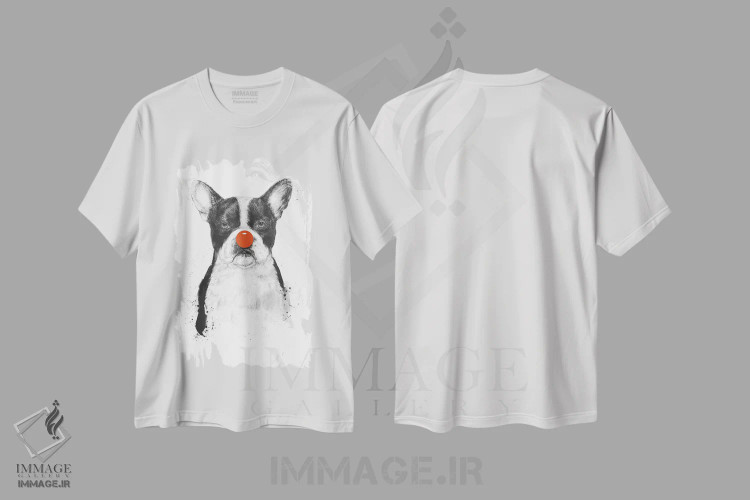 تیشرت سفید طرح دار من دلقک تو نیستم، هنر دیجیتال اثر بالازس شولتی | immage.ir