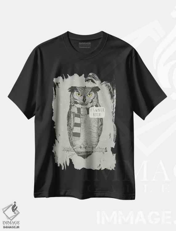تیشرت مشکی طرح دار زمستان است، لعنتی!، دکوراسیون جایگزین اثر بالازس شولتی | immage.ir