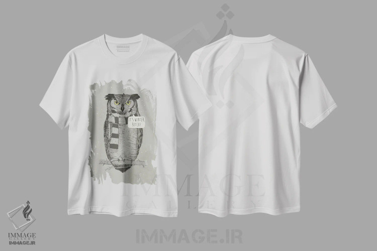 تیشرت سفید طرح دار زمستان است، لعنتی!، دکوراسیون جایگزین اثر بالازس شولتی | فروشگاه ایماژ