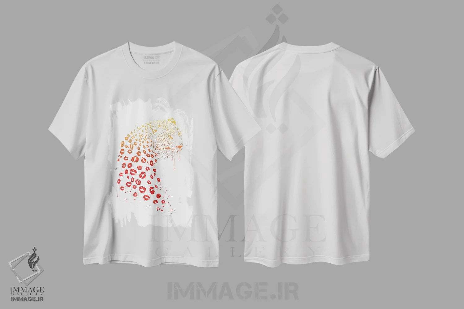 تیشرت سفید طرح دار مرا ببوس، دکور معاصر اثر بالازس شولتی | immage.ir