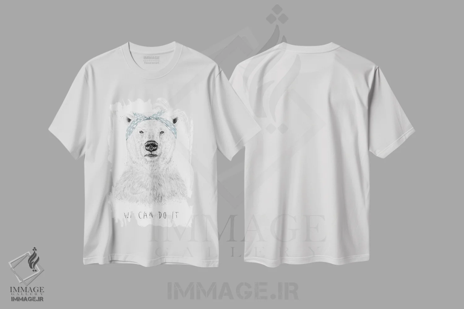تیشرت سفید طرح دار ما می توانیم انجامش دهیم، هنر دیجیتال اثر بالازس شولتی | immage.ir