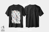 تیشرت مشکی طرح دار مخفیانه، تزئینی اثر بوگدان شیپتنکو | فروشگاه ایماژ