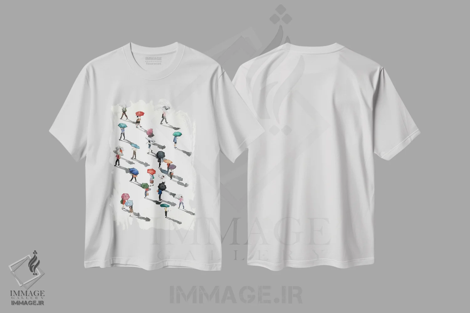 تیشرت سفید طرح دار مخفیانه، تزئینی اثر بوگدان شیپتنکو | immage.ir