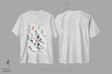 تیشرت سفید طرح دار مخفیانه، تزئینی اثر بوگدان شیپتنکو | immage.ir