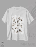 تیشرت سفید طرح دار تعطیلات، تزئینی اثر بوگدان شیپتنکو | immage.ir
