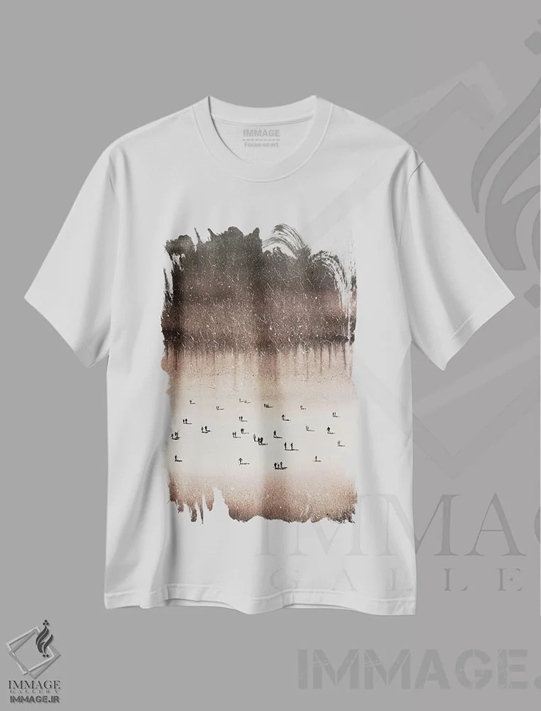 تیشرت سفید طرح دار ورمانت، تزئینی اثر بوگدان شیپتنکو | فروشگاه ایماژ