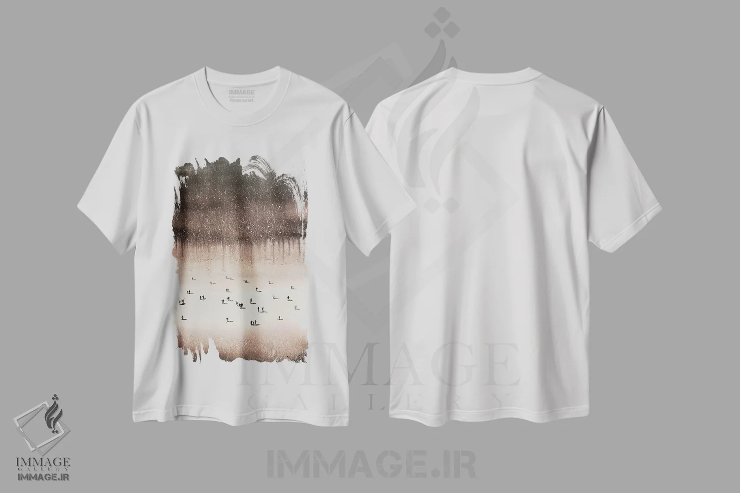 تیشرت سفید طرح دار ورمانت، تزئینی اثر بوگدان شیپتنکو | فروشگاه ایماژ