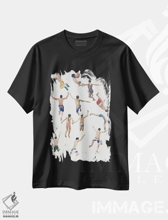 تیشرت مشکی طرح دار شنا، مدیوم اثر بوگدان شیپتنکو | immage.ir