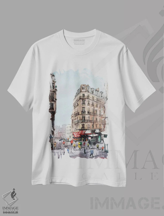 تیشرت سفید طرح دار زمستان در نوامبر می آید، مدیوم اثر بوگدان شیپتنکو | immage.ir