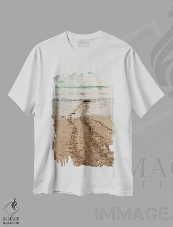 تیشرت سفید طرح دار آثار بتی سدرکوئیست - فروشگاه ایماژ