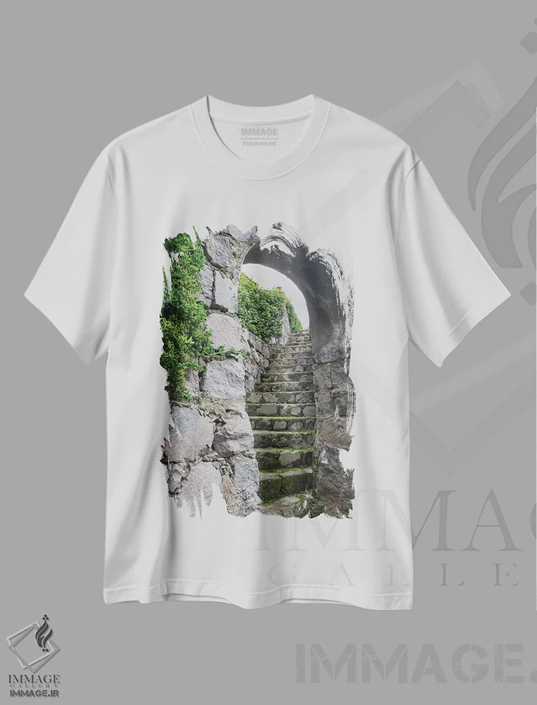 تیشرت سفید طرح دار آثار بتی سدرکوئیست - immage.ir