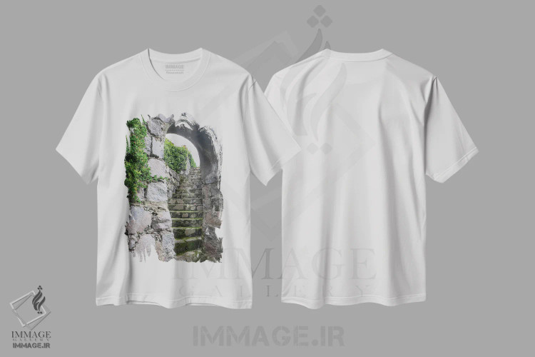 تیشرت سفید طرح دار آثار بتی سدرکوئیست - immage.ir