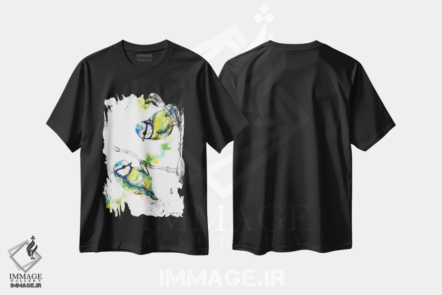 تیشرت مشکی طرح دار بلو تیت ها، مدیوم اثر بیبزآرتس | فروشگاه ایماژ